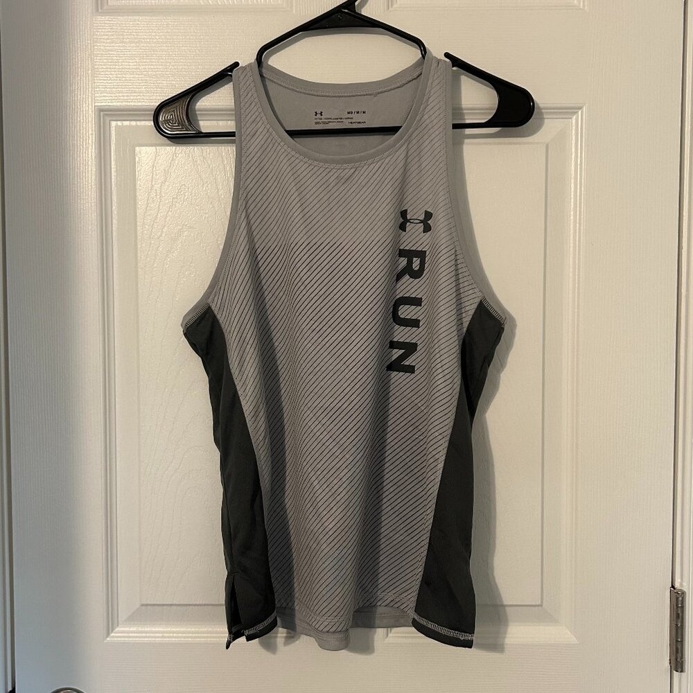 Under Armour Run Workout Tank, Gray M